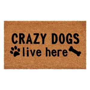 Calloway Mills Crazy Dogs Live Here Doormat