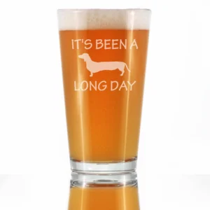 Long Day Pint Glass for Beer - Dachshund Gifts and Decor