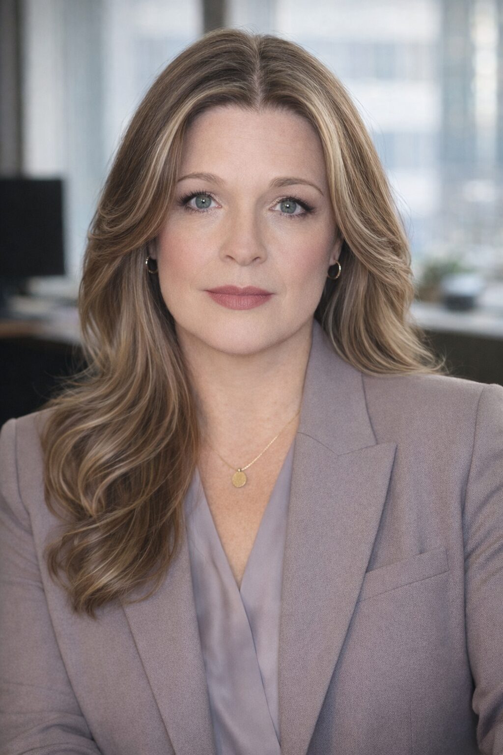 Professional woman with light brown hair wearing a blazer.