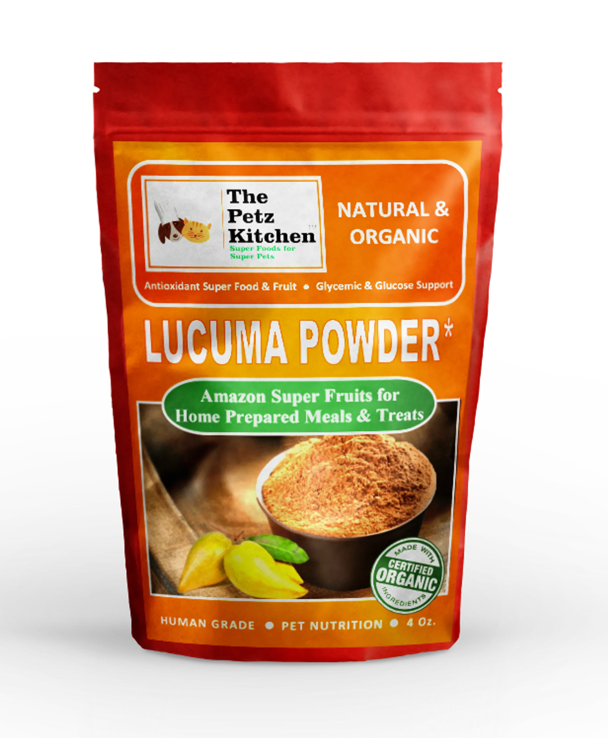 Lucuma Powder - Glycemic Glucose & Digestive Support* Antioxidant Usda Organic Super Food & Fruit The Petz Kitchen - Image 4