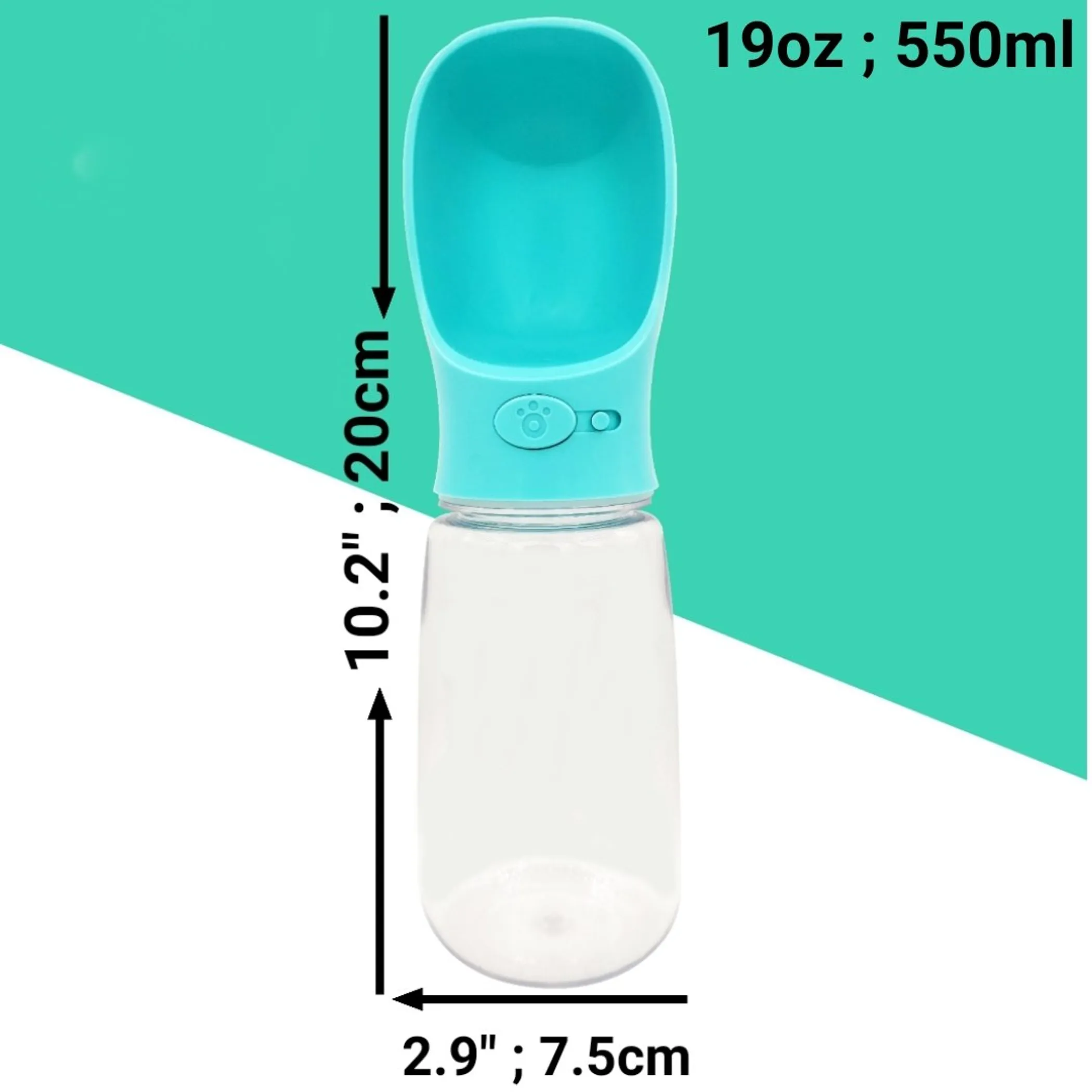 Mr. Peanut's H2OGO Portable Pet Water Bottle Dispenser - Image 2