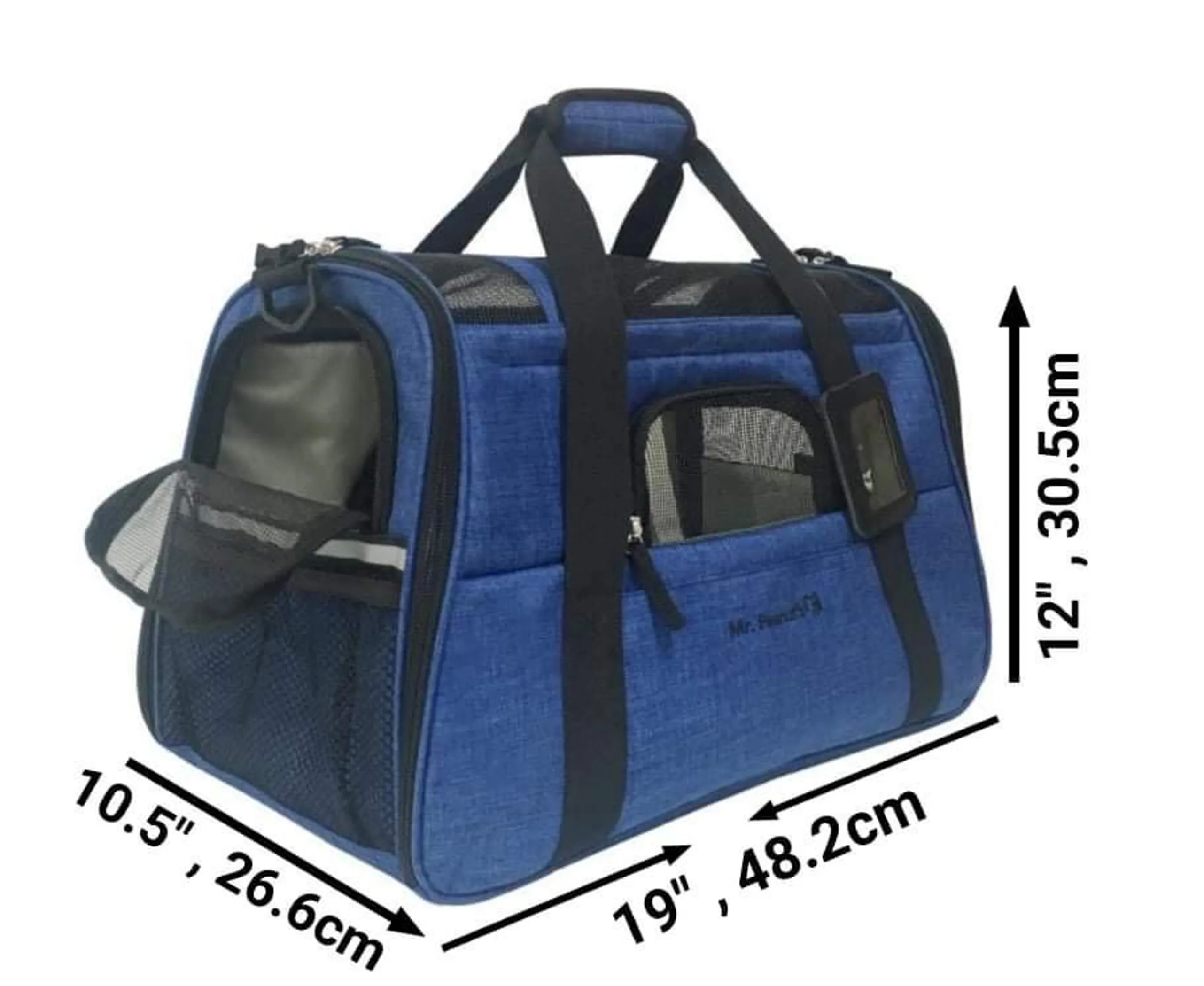 Mr. Peanut's Copper Series Airline Capable Pet Carrier, Tall Profile Soft Sided Luxury Travel Tote - Image 2