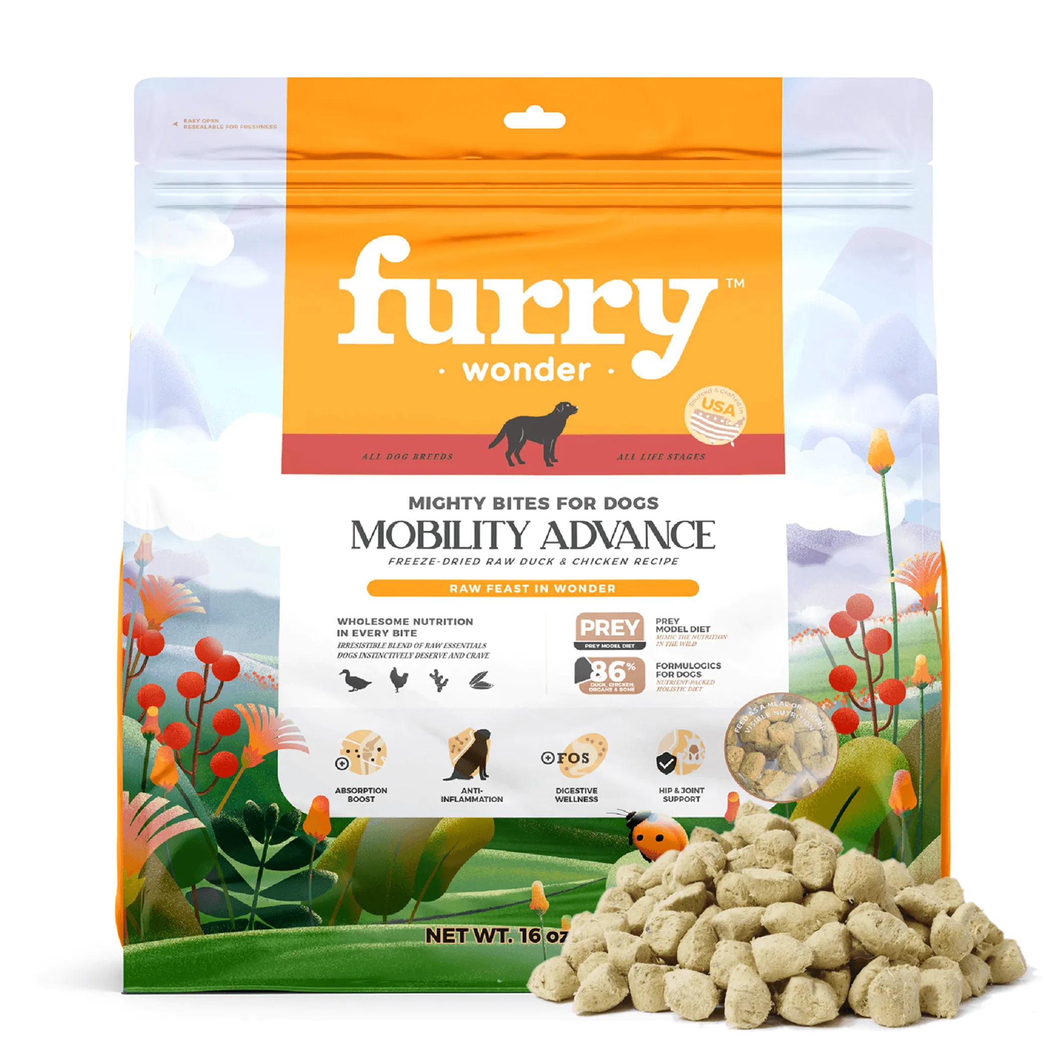 Mobility Advance Freeze-Dried Raw Duck&Chicken Recipe for Dogs - Image 3