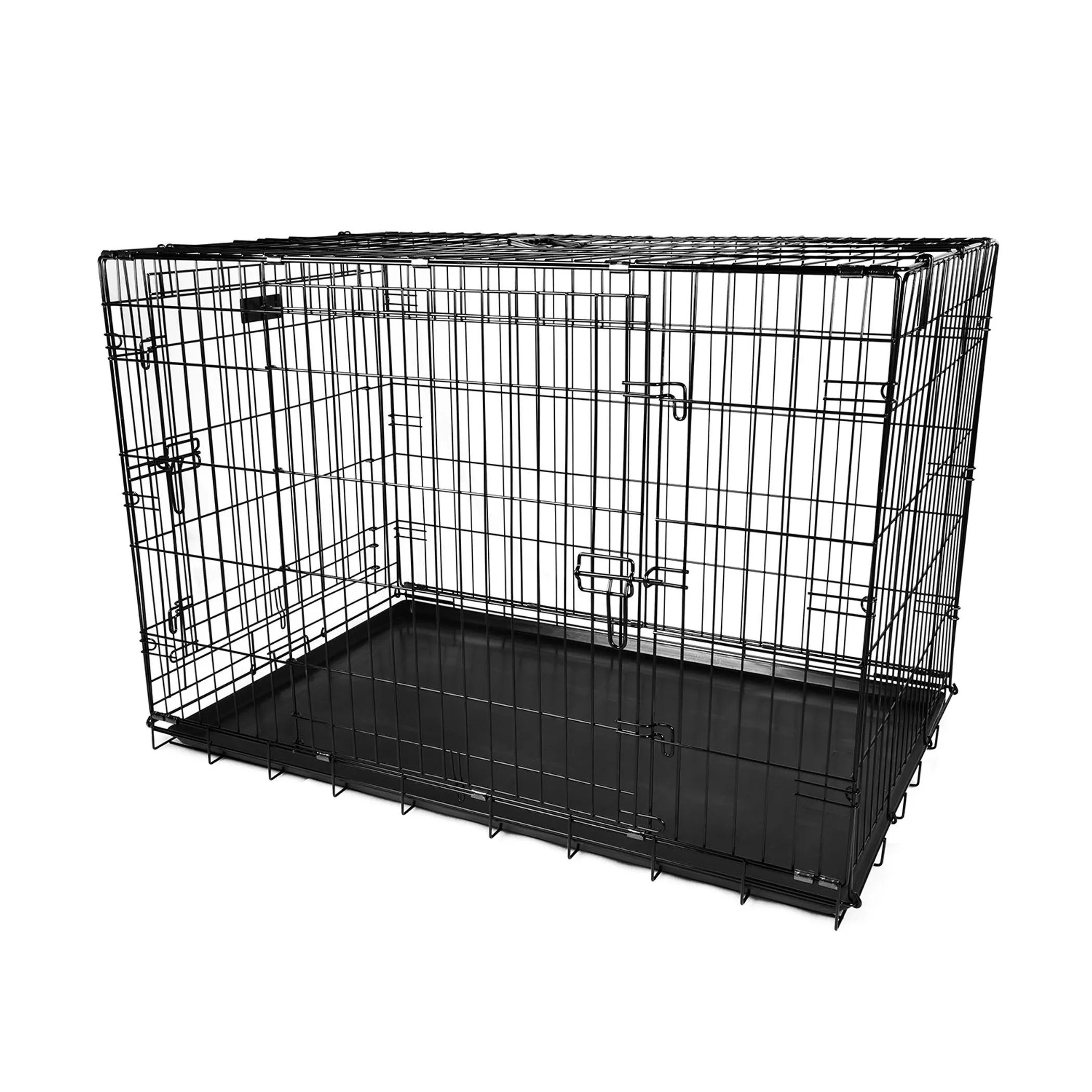 48inches Dogs Crate Folding Metal Pets - Image 2