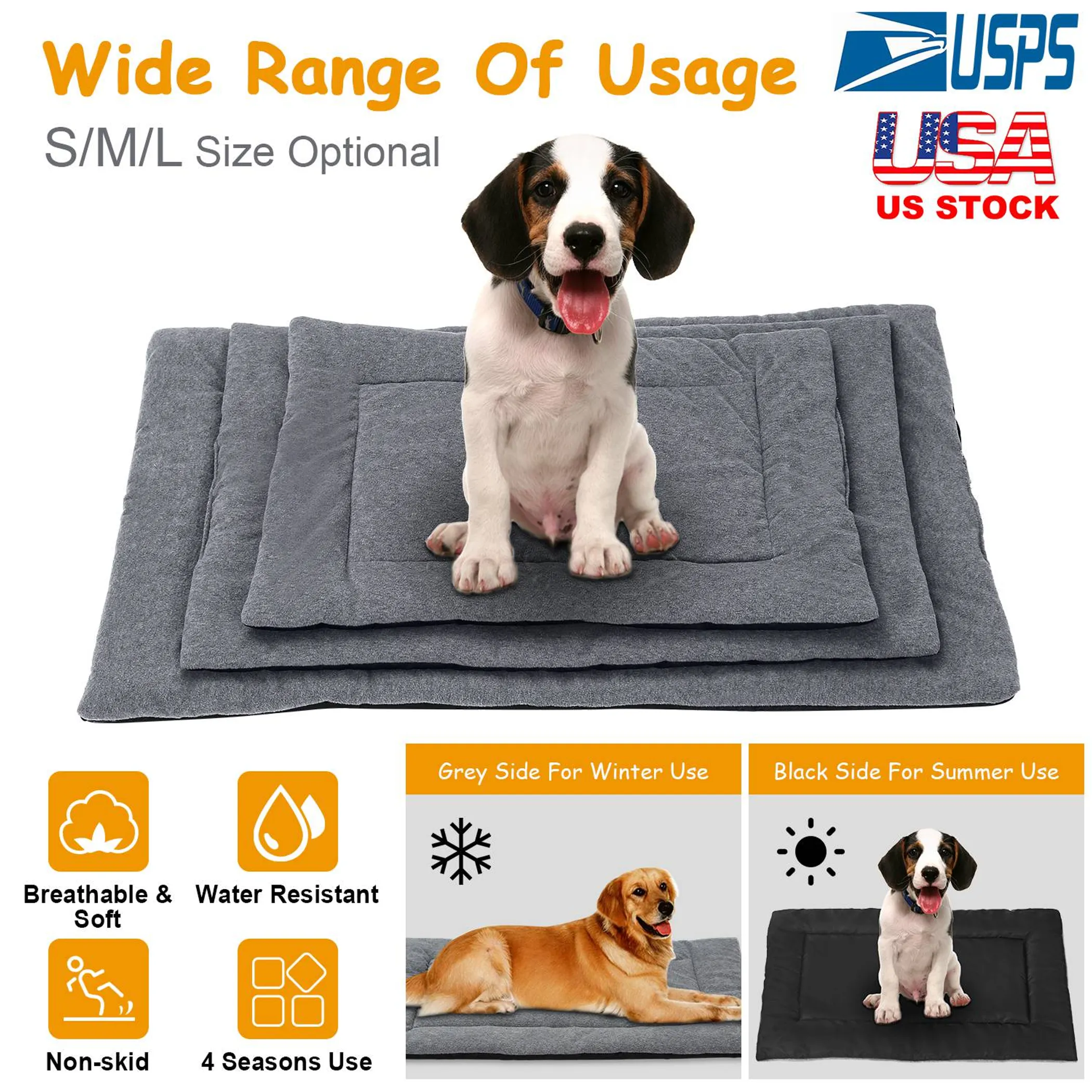 Dog Bed Mat Comfortable Fleece Pet - Image 3
