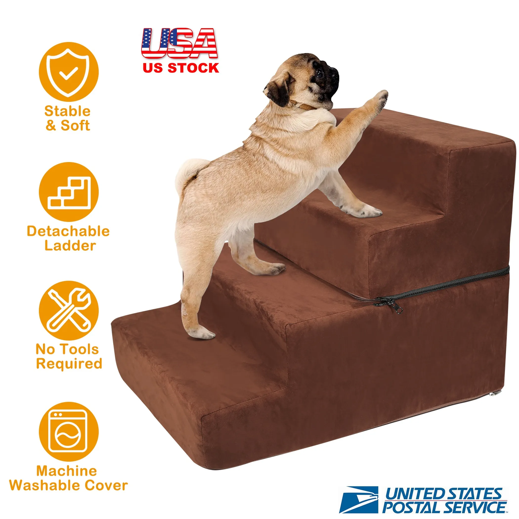 Dog Stairs Pet Step For Bed - Image 2
