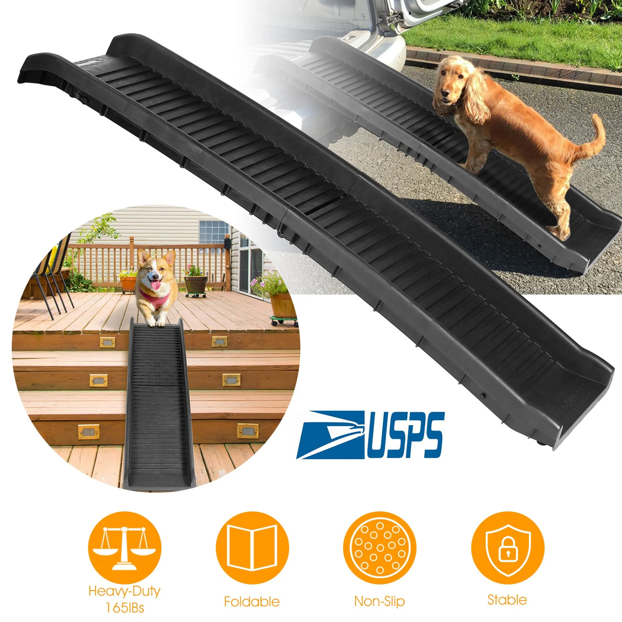 Foldable Pet Ramp Non Slip Safe Car Dog Ramp - Image 2