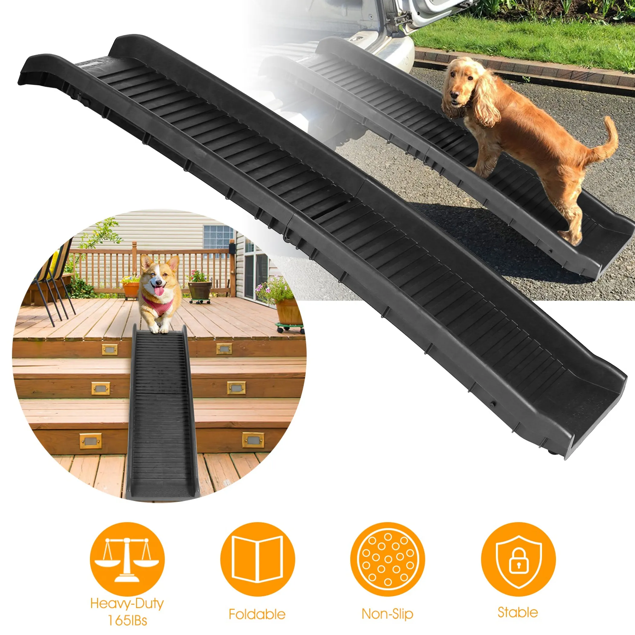 Foldable Pet Ramp Non Slip Safe Car Dog Ramp - Image 3
