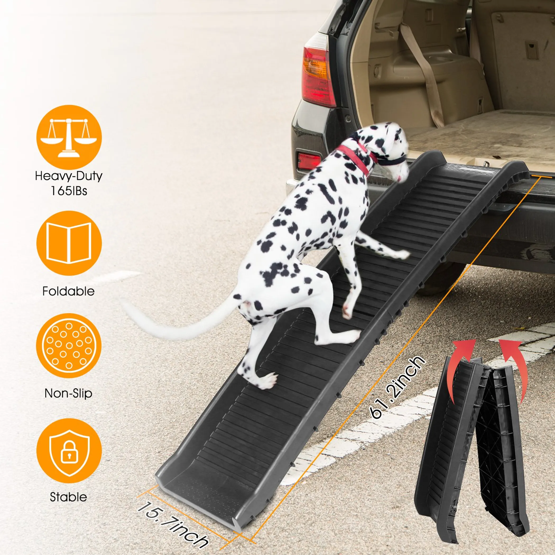 Foldable Pet Ramp Non Slip Safe Car Dog Ramp - Image 5