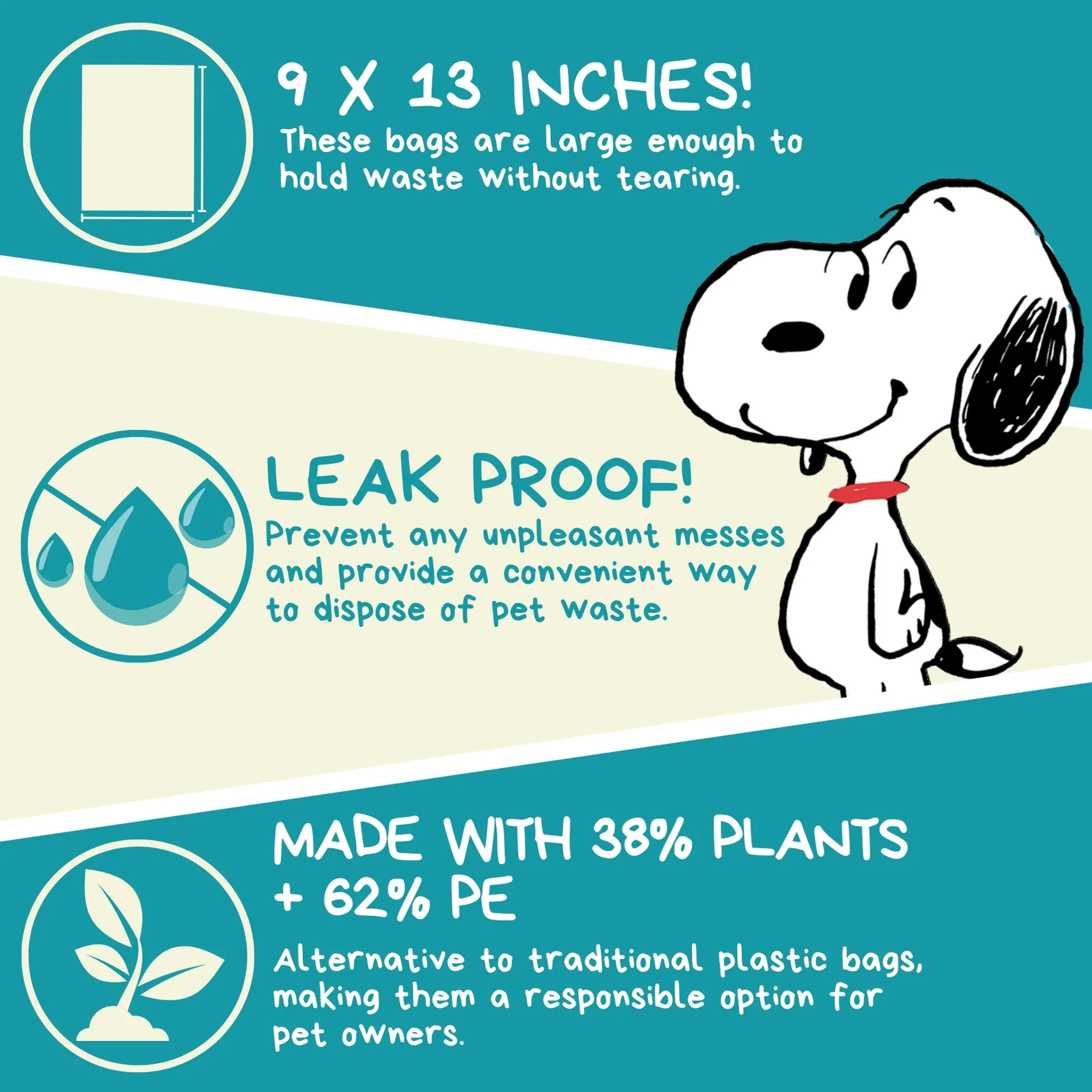 USDA Biobased Peanuts Unscented Leash Rolls - Image 2
