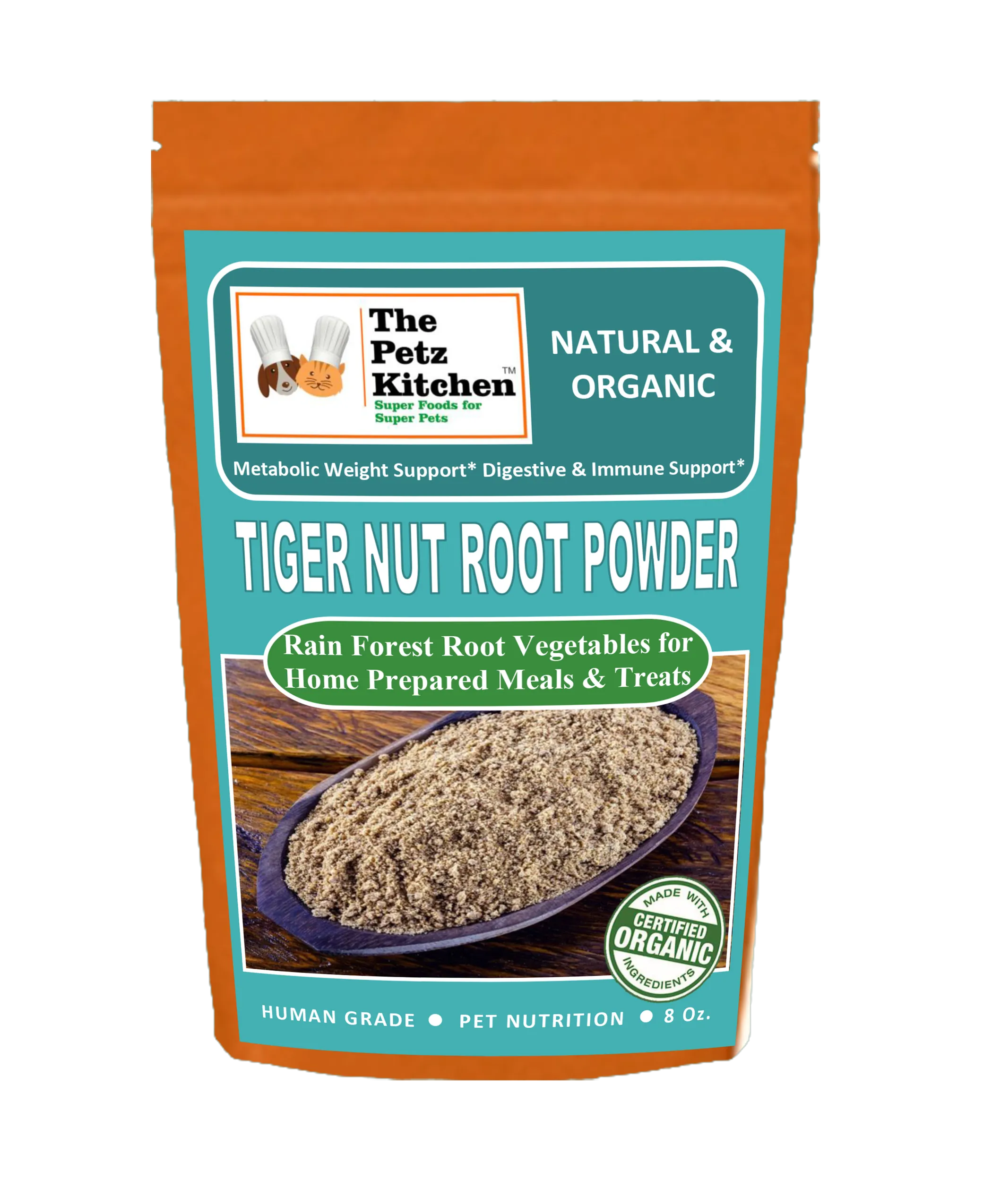 Tiger Nut Root Powder* Metabolic Weight, Digestive & Immune Support* The Petz Kitchen Organic Super Food Ingredients Dogs Cats - Image 4